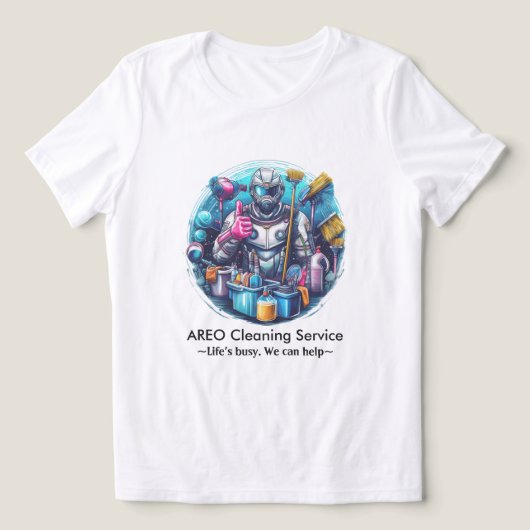 T-shirt En Tri-matière Modern House Cleaning Maid Service Housekeeping (Design Recto)