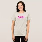 T-shirt En Tri-matière Modern Pink Script Established Mom (Recto plein)