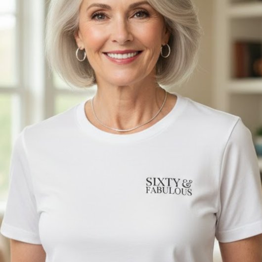 T-shirt En Tri-matière Modern Sixty and Fabulous Bold 60th 