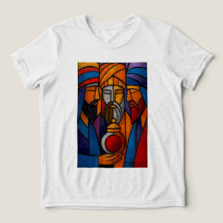T-shirt En Tri-matière Modern Stained Glass Three Wise Men in English