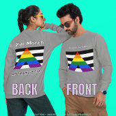 T-shirt En Tri-matière Mois de la fierté "droit mais pas silencieux" LGBT