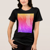 T-shirt En Tri-matière moisson arc-en-ciel rose pour femmes (Recto)