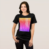 T-shirt En Tri-matière moisson arc-en-ciel rose pour femmes (Recto plein)