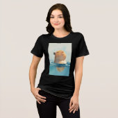 T-shirt En Tri-matière Moment tranquille de Capybara (Recto plein)