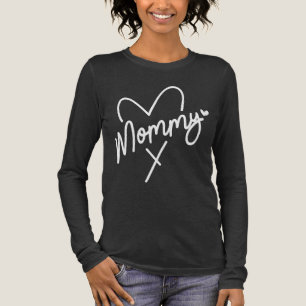 T-shirt En Tri-matière Mommy Simple Moderne Typographie Script Coeur