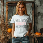 T-shirt En Tri-matière Momster Pink Halloween mignonne et Éffrayante<br><div class="desc">Déposez votre "Momster" intérieur cet Halloween avec notre T-shirt femme Halloween rose! Parfait pour les mamans qui aiment mélanger un peu de spook avec le style, ce design amusant et ludique comprend le mot "Momster" en gras, en lettrage éffrayant sur un tee rose doux. Que vous soyez astucieux ou que...</div>