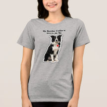 Mon Border Collie est accroché à moi Amoureux des