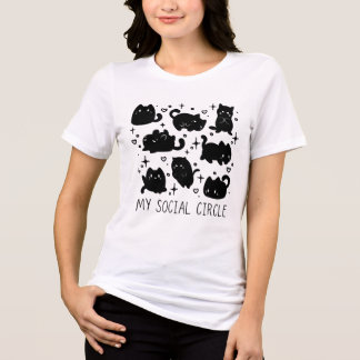 T-shirt En Tri-matière Mon Cercle Social Chat Mignon