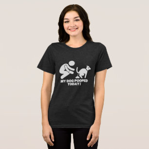 T-shirt En Tri-matière Mon chien a fait caca aujourd'hui