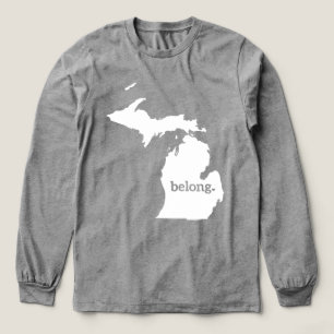 T-shirt En Tri-matière Mon Coeur Appartient À Michigan State Pride