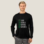 T-shirt En Tri-matière Mon Dieu. Objectifs. Grind. Croissance (Recto complet)