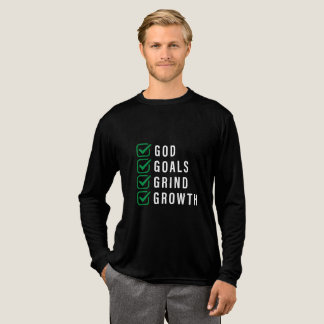 T-shirt En Tri-matière Mon Dieu. Objectifs. Grind. Croissance