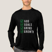 T-shirt En Tri-matière Mon Dieu. Objectifs. Grind. Croissance (Recto)