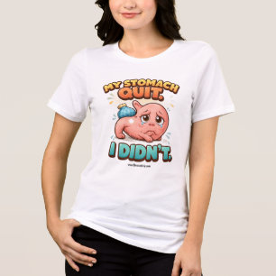 T-shirt En Tri-matière Mon estomac a lâché. Je ne l'ai pas fait.