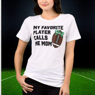 T-shirt En Tri-matière Mon Joueur Favori M'appelle Maman Football