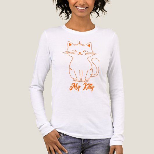 T-shirt En Tri-matière Mon Kitty (Recto)