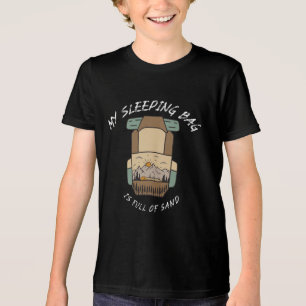 T-shirt En Tri-matière Mon Sac de Couchage Est Plein de Sable Camping Dés