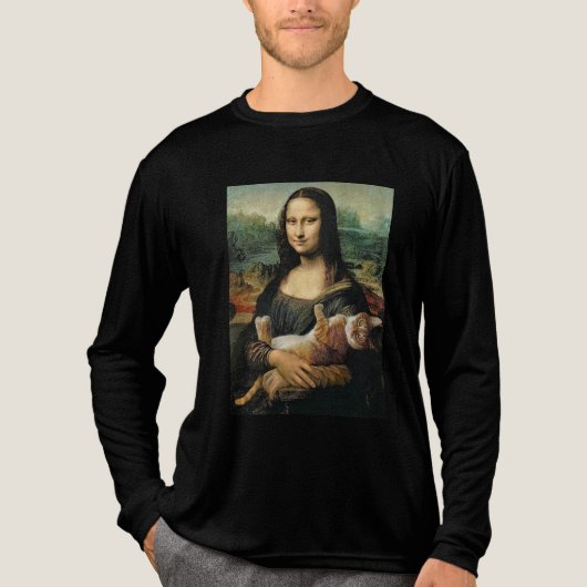 T-shirt En Tri-matière Mona Lisa holding a Cat (Recto)