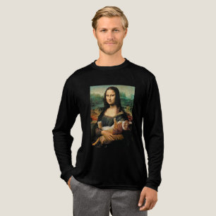 T-shirt En Tri-matière Mona Lisa tenant un Chat