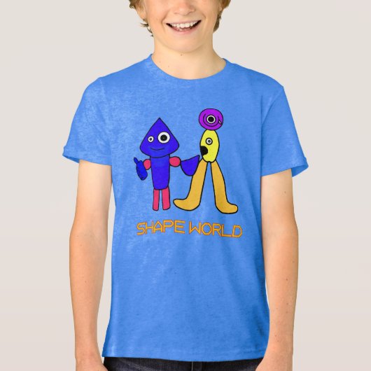 T-shirt En Tri-matière Monde de Forme (Recto)
