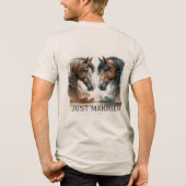 T-shirt En Tri-matière Monogramme Juste Marié Graphic T-Shirt (Verso)