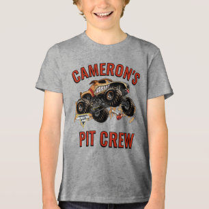 T-shirt En Tri-matière Monster Jam - Équipe de fosse d'anniversaire Monst