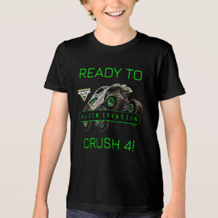 T-shirt En Tri-matière Monster Jam - Invasion Alien Prêt à Ecraser