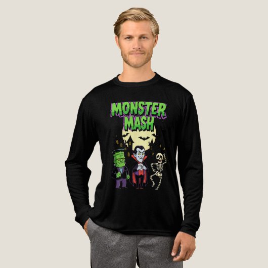 T-shirt En Tri-matière Monster Mash Halloween T-Shirt | Retro Classic  (Recto complet)