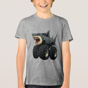 T-shirt En Tri-matière Monster Truck Requin Bulldog