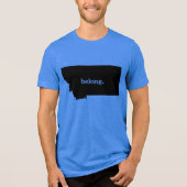 T-shirt En Tri-matière Montana Belong Heart State Pride (Recto)