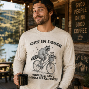 T-shirt En Tri-matière Monte dans le train des perdants, les ennuis ne vo
