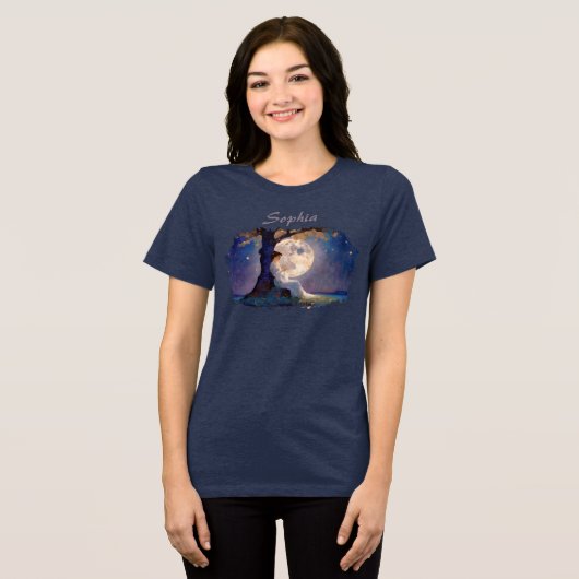 T-shirt En Tri-matière Moonlit Dreamer - Serene Night Sky (Recto plein)