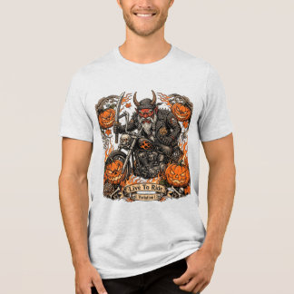 T-shirt En Tri-matière Motard Route 66 Halloween, Varion l pour Vivre pou