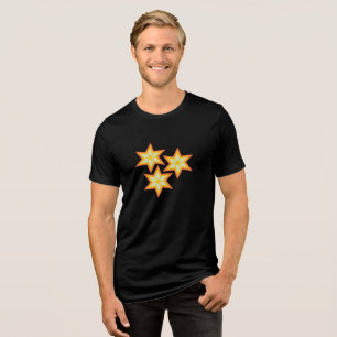 T-shirt En Tri-matière Motif rétro en explosion d'étoiles