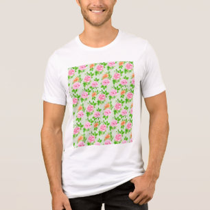 T-shirt En Tri-matière Motif Roses Roses Fleurs