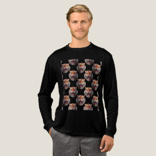 T-shirt En Tri-matière Motif Tiger - Noir
