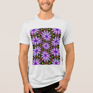 T-shirt En Tri-matière Motifs marguerite violet