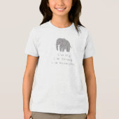 T-SHIRT EN TRI-MATIÈRE MOTIVATION AFFIRMATION (Recto)