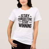 T-shirt En Tri-matière Motivational Quote Tee for Women (Recto)