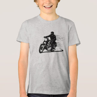 T-shirt En Tri-matière Motorcycle Rider Silhouette – Speed, Freedom & Sty