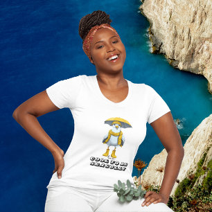 T-shirt En Tri-matière Mouette drôle dans les bottes de pluie - Humour de