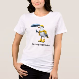 T-shirt En Tri-matière Mouette drôle dans les bottes de pluie - Humour de