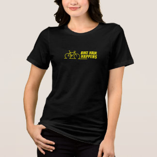 T-shirt En Tri-matière Mountain Bike Girl Irony yellow black