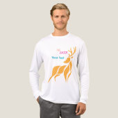 T-shirt En Tri-matière Mr. Deer Graphic – Rustic Woodland Style (Recto complet)