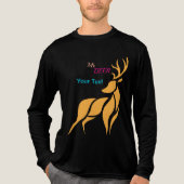 T-shirt En Tri-matière Mr. Deer Graphic – Rustic Woodland Style (Recto)