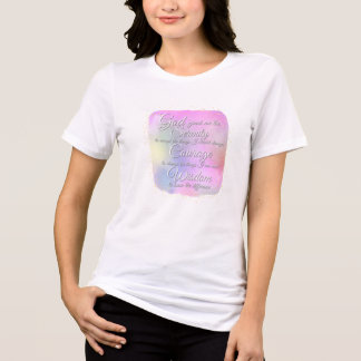 T-shirt En Tri-matière Mug Café Rose et Or Prière de Sérénité
