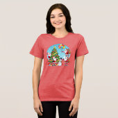 T-shirt En Tri-matière **“Multi-Santa Christmas Fun – 3D Cartoon Transpar (Recto plein)