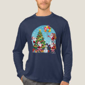 T-shirt En Tri-matière **“Multi-Santa Christmas Fun – 3D Cartoon Transpar (Recto)