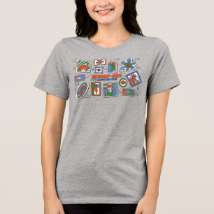 T-shirt En Tri-matière Mur de cadres photo d'Halloween Scooby-Doo