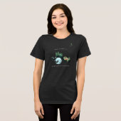 T-shirt En Tri-matière Musique dans l'âme | Monogramme rustique aquarelle (Recto plein)